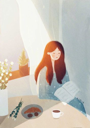 一个人的小时光看书,画画做自己喜欢的事也是最快乐的时光也送给正在