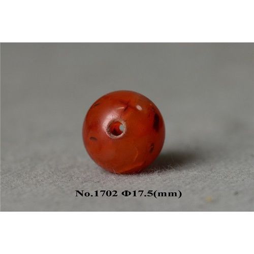 清代老玛瑙珠子17.5mm开门老包老包真佩多宝串手串佩珠顶珠古珠