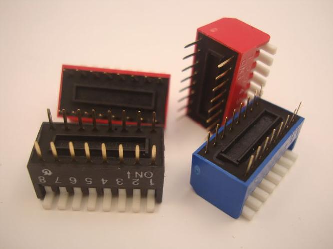 广永牌高质量 拨码开关 dp-8位 08p 八位 dip开关 侧拨开关