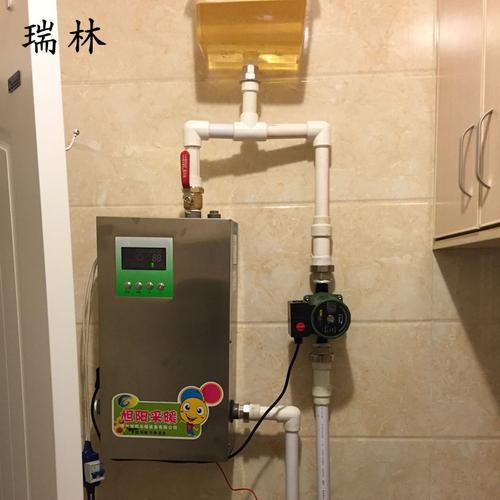实例安装图电采暖 电锅炉家用采暖地暖 电壁挂炉采暖锅炉电热锅炉
