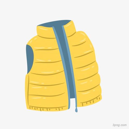 卡通黄色马甲png素材透明免抠图片-其他元素