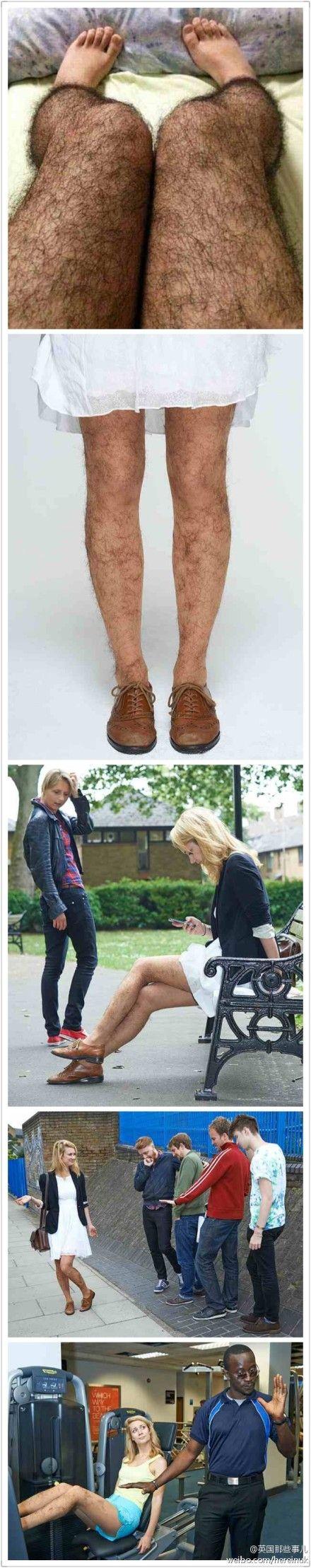 神器腿毛chinese倾辛和健身教练g健美大神图片防狼裤腿毛腿毛秋裤防狼