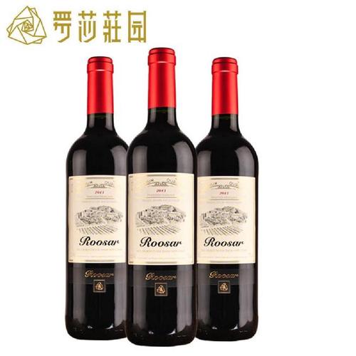法国进口 【罗莎庄园】法国进口红酒 罗莎干红葡萄酒3支装 750ml*3
