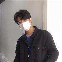 qq头像戴口罩男头帅气图片