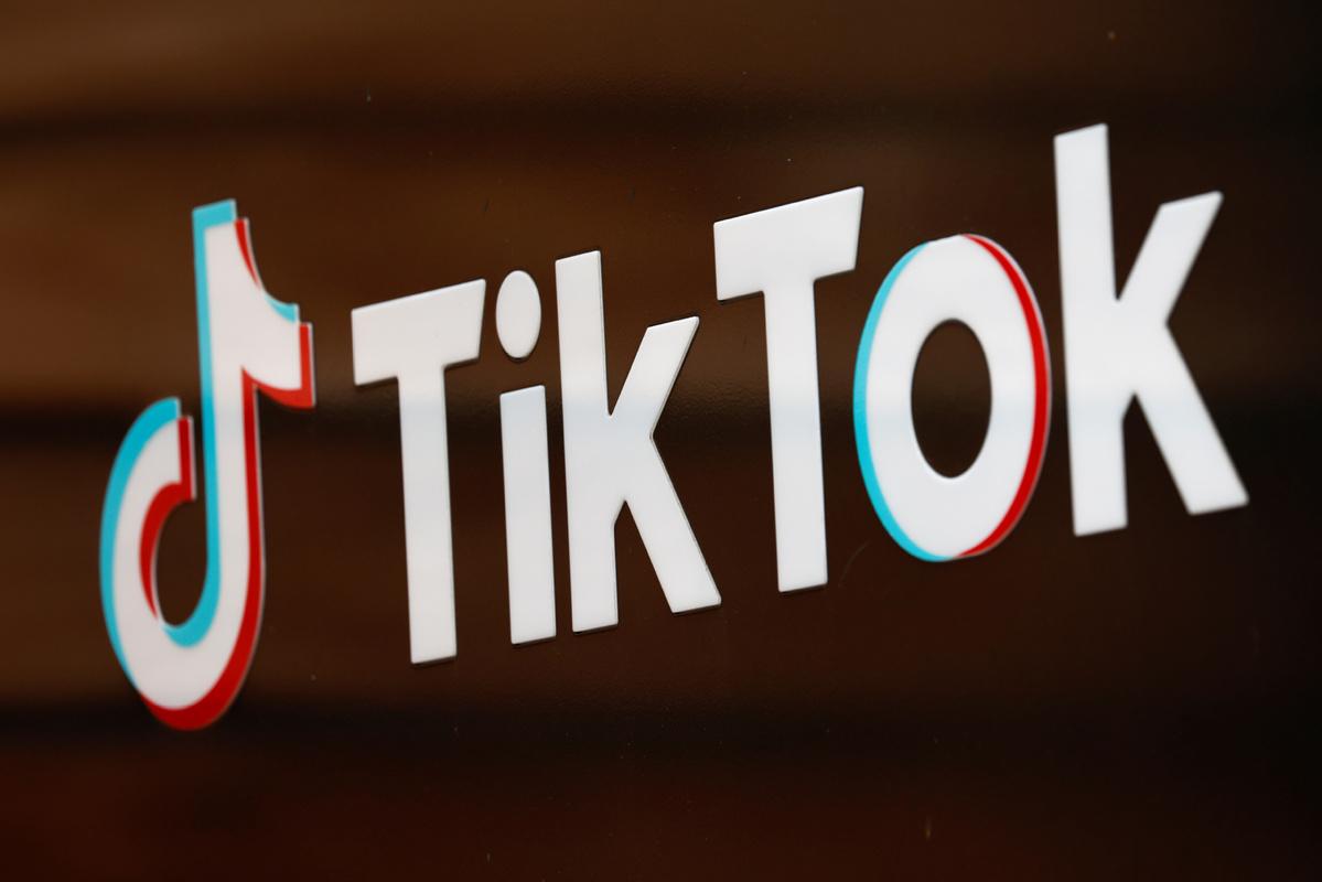 the tiktok logo is pictured outside the company"s us head