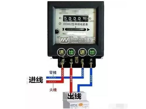 单相电表接线图