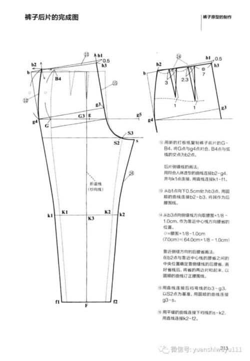 服装设计日本女装裤子原型制作详解服装制版教程附各种裤子纸样合集
