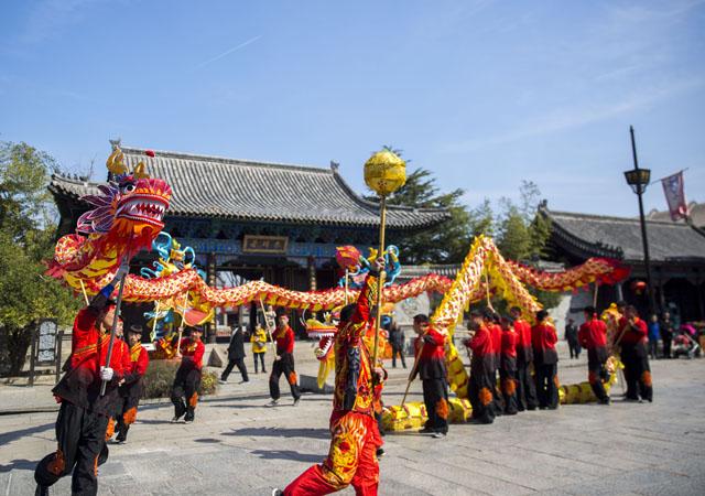 山东枣庄台儿庄古城举行开河大典 传承民俗文化-新华网山东频道