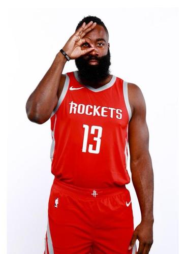 火箭新赛季官方定妆照