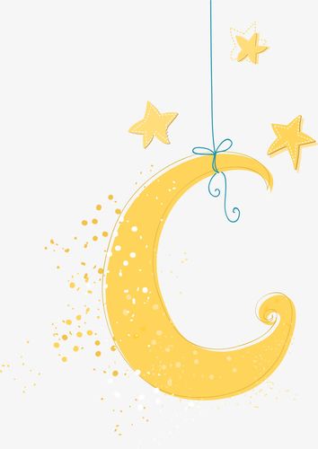 关键词 : 悬挂的,绳子,漂亮的,月亮,星星,装饰,手绘,简图