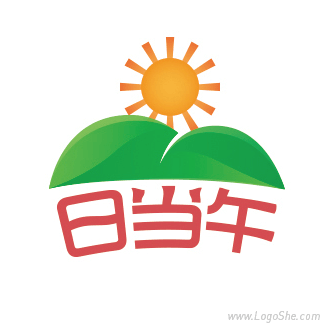 日当午卡通字体设计