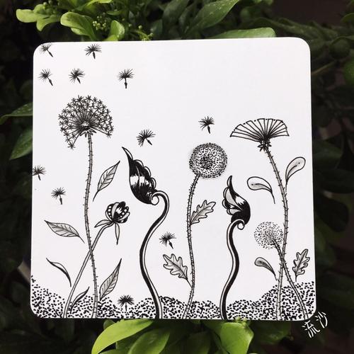 禅艺之光禅绕画微课堂第四期提升班之孔雀,天使鱼,花苞