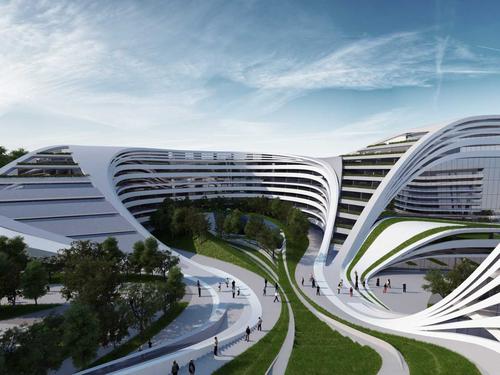 zaha hadid reveals her zany plans for a defunct factory in down