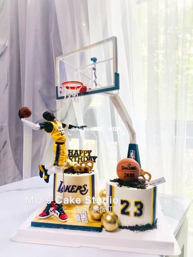 nba湖人詹姆斯篮球订制蛋糕98生日蛋糕_蛋糕_湖人_詹姆斯_生日蛋糕