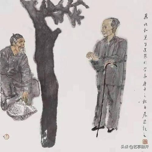 为蒋兆和先生造像
