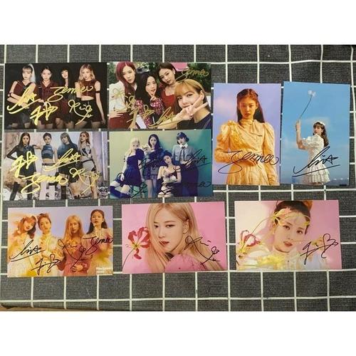 blackpink2021,blackpink2021最新照片 2021年全新款blackpink团签6寸亲笔签名照片 12寸签名