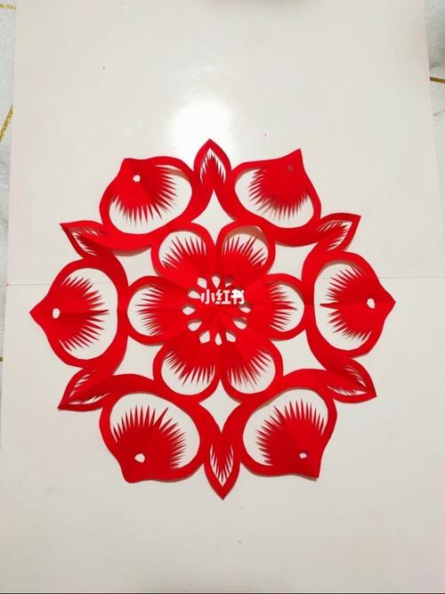 桃子剪纸教程_剪纸_教程_手工制作_手工剪纸_兴趣爱好