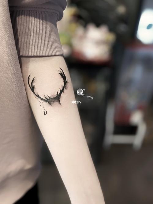 鹿角_纹身_tattoo怎么样_纹身也清新_美妆_彩妆