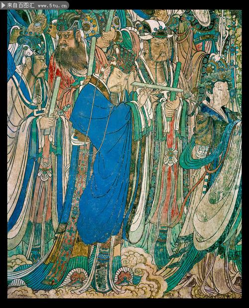 唐朝永乐宫壁画局部高清图