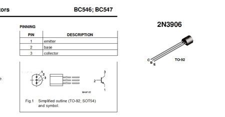 为什么同样是to-92,但2n3906和bc547的管脚顺序不一样!