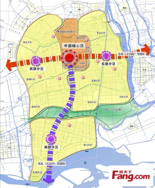 扬州市城市总体规划(2010-2020)——67扬州城区规划