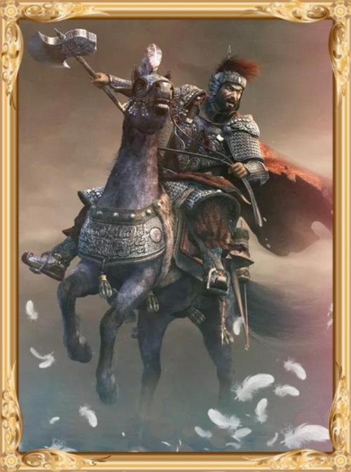 水浒传中一回合斧劈童贯手下,威震三军.这才是真正的急先锋索超