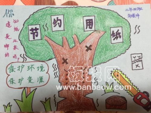 节约用纸手抄报 手抄报怎么画