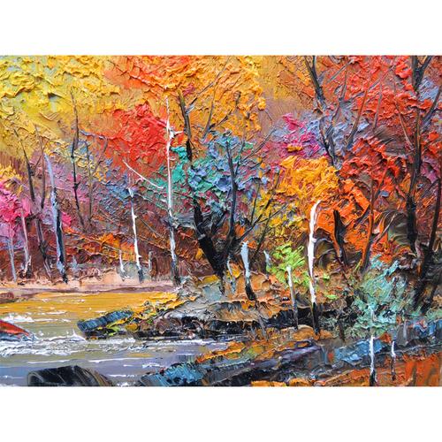 王晓东 《金秋》 布面油画