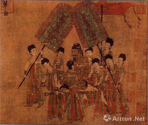 名家诸如有阎立德,阎立本兄弟,现存的《步辇图》和《历代帝王图》为