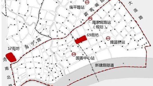 虹口区四川北路17街坊,北外滩69街坊组合项目挂牌出让.