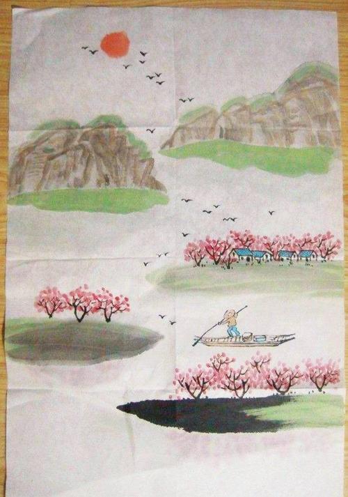 《桃花源记》学习成果展——"心中的桃花源"画作评选