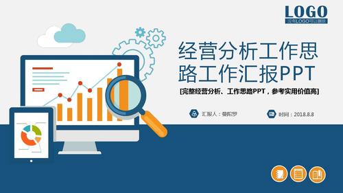 ppt模板:经营分析年终总结工作思路汇报ppt