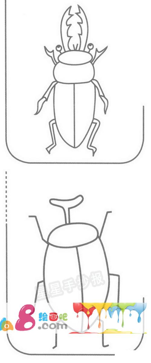 天牛简笔画