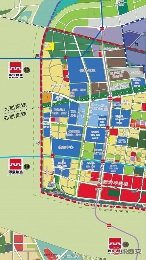 西安发展-悦西安论坛-国际港务区总体规划图-荣耀西安论坛-西安网(1)