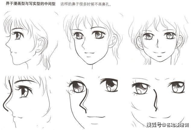 动漫人物的鼻子怎样画?