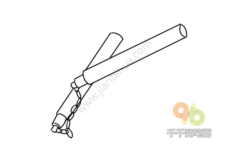 双节棍简笔画
