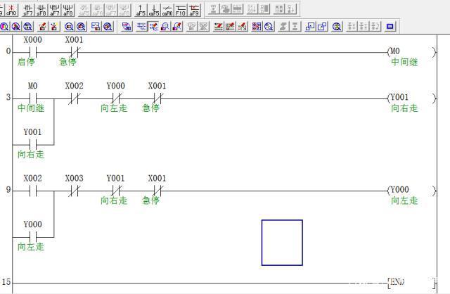 plc编程自动往复运动(三菱)