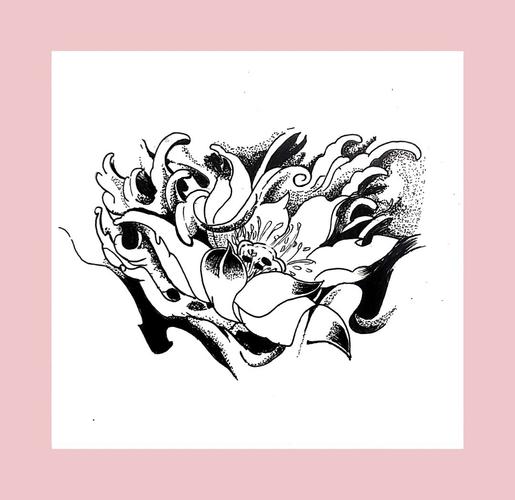 图案设计|荷花花头变形_设计_荷花_临摹_图案设计_文化_绘画