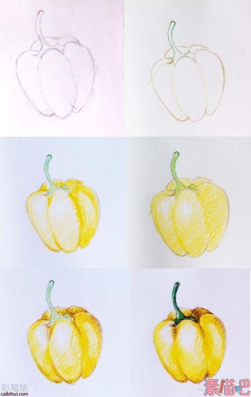 简单易学好临摹,彩铅画水果蔬菜_彩铅画教程_素描吧