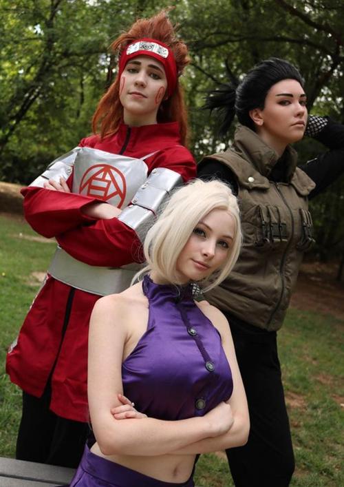 火影忍者:井野cosplay,9张神还原,可惜1张辣眼睛,肚子