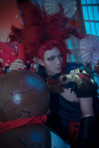 阴阳师酒吞童子cos正片喜劳k