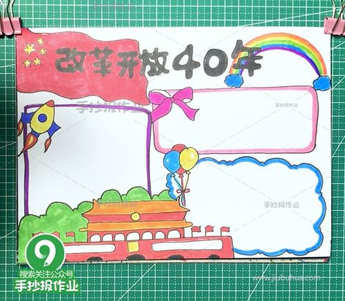 改革开放手抄报
