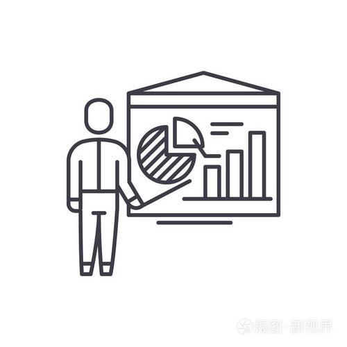 会计分析向量线性例证, 标志