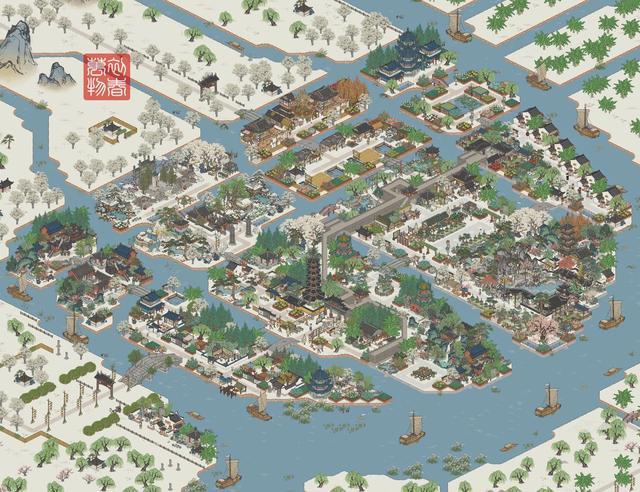 江南百景图松江府布局攻略松江府全图布局及规划一览
