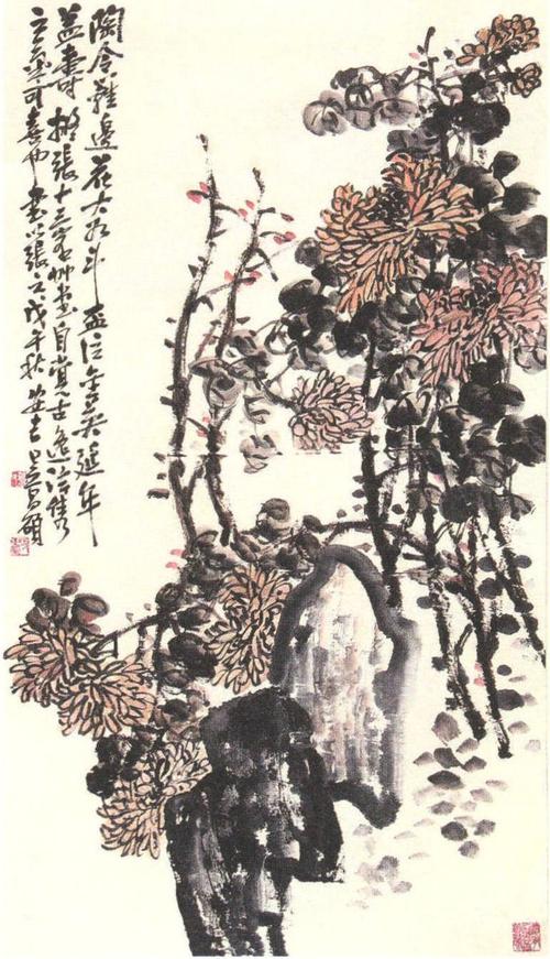 金石大写意花鸟画开派艺术大师吴昌硕