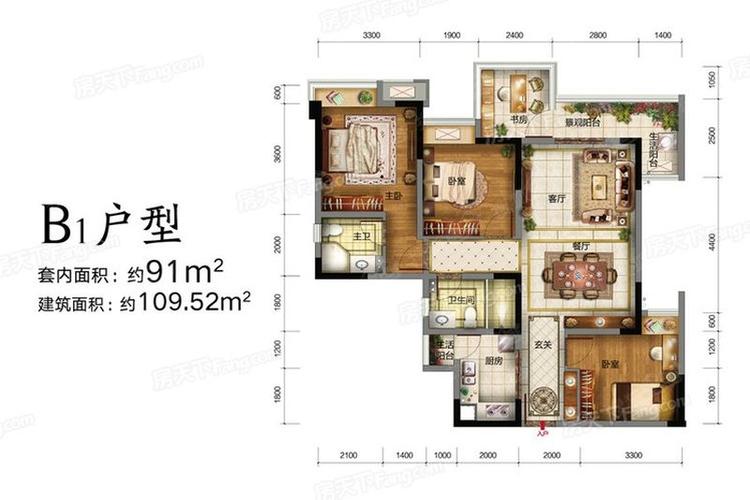蓝光林肯公园b1_蓝光林肯公园户型图-武汉搜狐焦点网