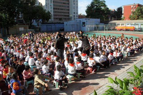 在北京市朝阳区沙板庄小学演讲