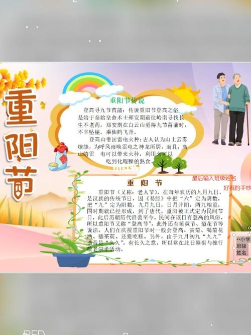 重阳节手抄报_手抄报_重阳节手抄报_文化_阅读
