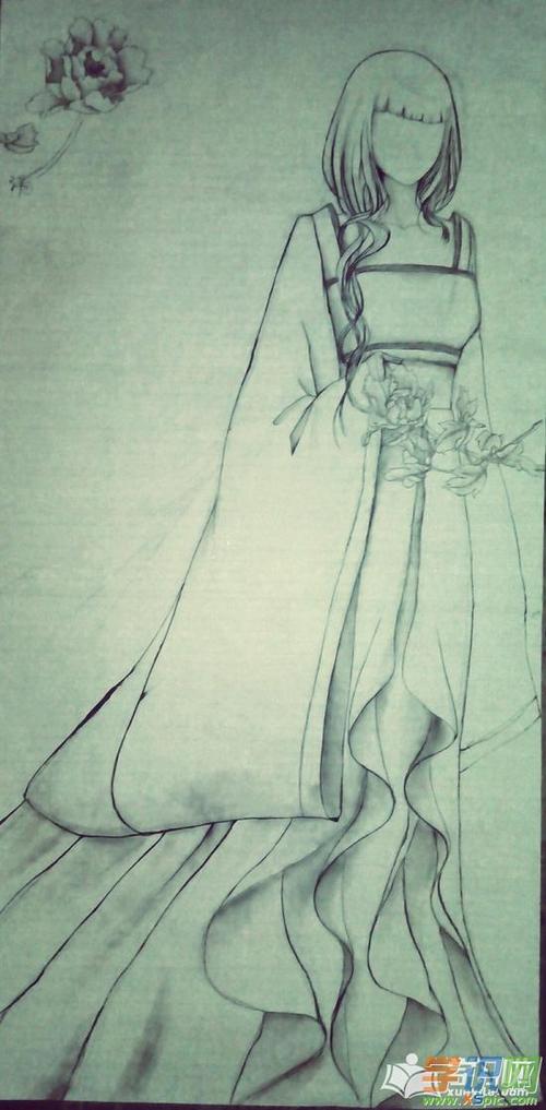 铅笔画简单漫画人物绘画作品