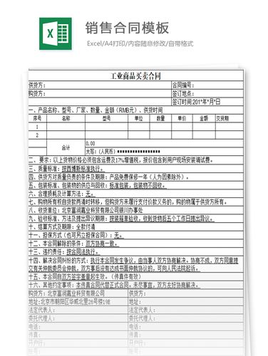 销售合同模板